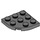 LEGO Dunkles Steingrau Platte 3 x 3 Runden Ecke (30357)