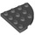LEGO Dark Stone Gray Plate 4 x 4 Round Corner (30565)
