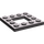 LEGO Gris pierre foncé assiette 4 x 4 avec 2 x 2 Open Centre (64799)