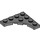 LEGO Dunkles Steingrau Platte 4 x 4 mit Circular Cut Out (35044)