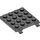 LEGO Dunkles Steingrau Platte 4 x 4 mit Clips (Keine Lücke in Clips) (11399)