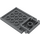 LEGO Dunkles Steingrau Platte 4 x 5 Trap Tür Gebogenes Scharnier (30042)