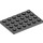 LEGO Dark Stone Gray Plate 4 x 6 (3032)