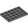 LEGO Dunkles Steingrau Platte 4 x 6 (3032)