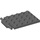 LEGO Dark Stone Gray Plate 4 x 6 Trap Door Flat Hinge (92099)