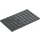 LEGO Dark Stone Gray Plate 6 x 10 (3033)