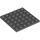 LEGO Dark Stone Gray Plate 6 x 6 (3958)