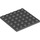 LEGO Dark Stone Gray Plate 6 x 6 (3958)