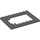 LEGO Dark Stone Gray Plate 6 x 8 Trap Door Frame Flush Pin Holders (92107)