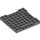 LEGO Dark Stone Gray Plate 8 x 8 x 0.7 with Cutouts (2628)