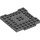 LEGO Gris pierre foncé assiette 8 x 8 x 0.7 avec Cutouts et Ledge (15624)