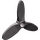 LEGO Dunkles Steingrau Propeller mit 3 Klingen (4617)