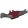 LEGO Donker Steengrijs Pteranodon Lichaam met Dark Rood Top (47587 / 98653)