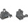 LEGO Dark Stone Gray RA-7 (Dark Stone Gray) Minifig Torso (973 / 76382)