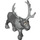 LEGO Dark Stone Gray Reindeer with White (24872 / 59104)