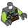 LEGO Dark Stone Gray Retox Minifig Torso (973 / 76382)