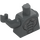 LEGO Grigio pietra scuro Rhino con Armatura per le spalle Minifigure Busto (973 / 76382)