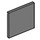 LEGO Dark Stone Gray Roadsign Clip-on 2 x 2 Square with Open &#039;O&#039; Clip (15210 / 65673)