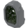 LEGO Dark Stone Gray Rock Crystal with Transparent Bright Green (49656)