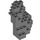 LEGO Dark Stone Gray Rock Panel (23996)