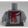 LEGO Dark Stone Gray Rocket Minifig Torso (973 / 76382)