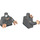 LEGO Dunkles Steingrau Ross Geller Minifig Torso (973 / 76382)