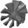 LEGO Dark Stone Gray Rotor Blades with Pin (18753 / 46667)