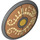 LEGO Dark Stone Gray Round Shield with Curved Face with Twin Serpents (75902)