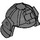 LEGO Dark Stone Gray Samurai Helmet with Clip and Short Visor  (30175)
