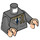 LEGO Dark Stone Gray Scarecrow Minifig Torso (973 / 76382)