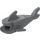 LEGO Dark Stone Gray Shark Body without Gills (2547)