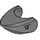 LEGO Gris pierre foncé Requin Diriger avec Arrondi Nose avec Noir Yeux avec blanc Pupil sans yeux moulés (20650 / 20651)