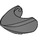 LEGO Gris pierre foncé Requin Diriger avec Arrondi Nose sans yeux moulés (20512)