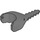 LEGO Dark Stone Gray Shark / Sawfish Head (30085)