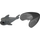 LEGO Dark Stone Gray Shark with Rounded Nose without Gills
