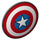LEGO Dunkles Steingrau Schild mit Gebogen Gesicht mit Captain America Schild (50695 / 75902)
