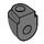 LEGO Dark Stone Gray Shoulder (22392)