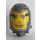LEGO Dark Stone Gray Sir Danju Large Figure Head