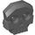 LEGO Gris pierre foncé Skull avec Deux Pins (47990)
