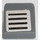 LEGO Dark Stone Gray Slope 1 x 1 (31°) with Black Grille on Silver Background Sticker (50746)