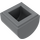LEGO Dark Stone Gray Slope 1 x 1 Curved (49307)