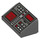 LEGO Dunkles Steingrau Steigung 1 x 2 (31°) mit Buttons und Zwei rot Screens (26823 / 85984)