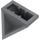 LEGO Gris pierre foncé Pente 1 x 2 (45°) Double / Inversé avec porte-goujon intérieur (3049)