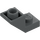 LEGO Dark Stone Gray Slope 1 x 2 (45°) Inverted with Plate (2310)