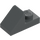 LEGO Dark Stone Gray Slope 1 x 2 (45°) with Plate (15672 / 92946)