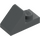 LEGO Dark Stone Gray Slope 1 x 2 (45°) with Plate (15672 / 92946)