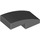 LEGO Dark Stone Gray Slope 1 x 2 Curved (11477)
