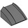 LEGO Dark Stone Gray Slope 1 x 2 x 2 Curved (30602 / 47904)