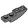 LEGO Dark Stone Gray Slope 1 x 4 Curved Inverted (13547)