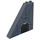 LEGO Dark Stone Gray Slope 1 x 6 x 5 (55°) with Doorway (left side) Sticker without Bottom Stud Holders (2937)